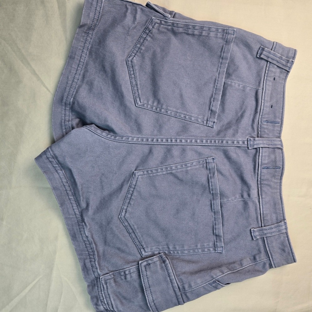 Hollister Ultra High-Rise Shorts Mom 3 Blue Gray Cargo Utility W26‎ 3/2 - Picture 8 of 9